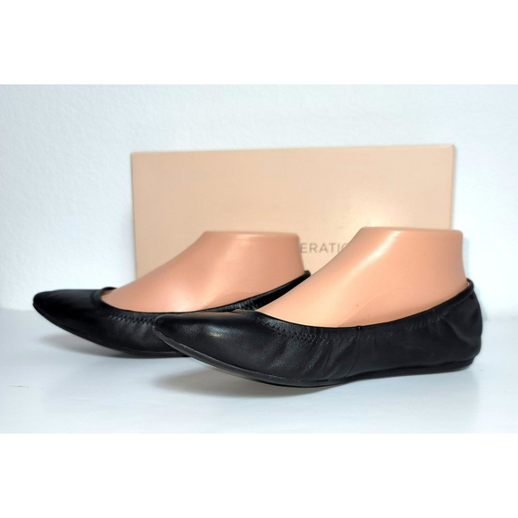 BCBGeneration Black Ballet Nassau Flat - Size 6.5 - With Box - Picture 3 of 10
